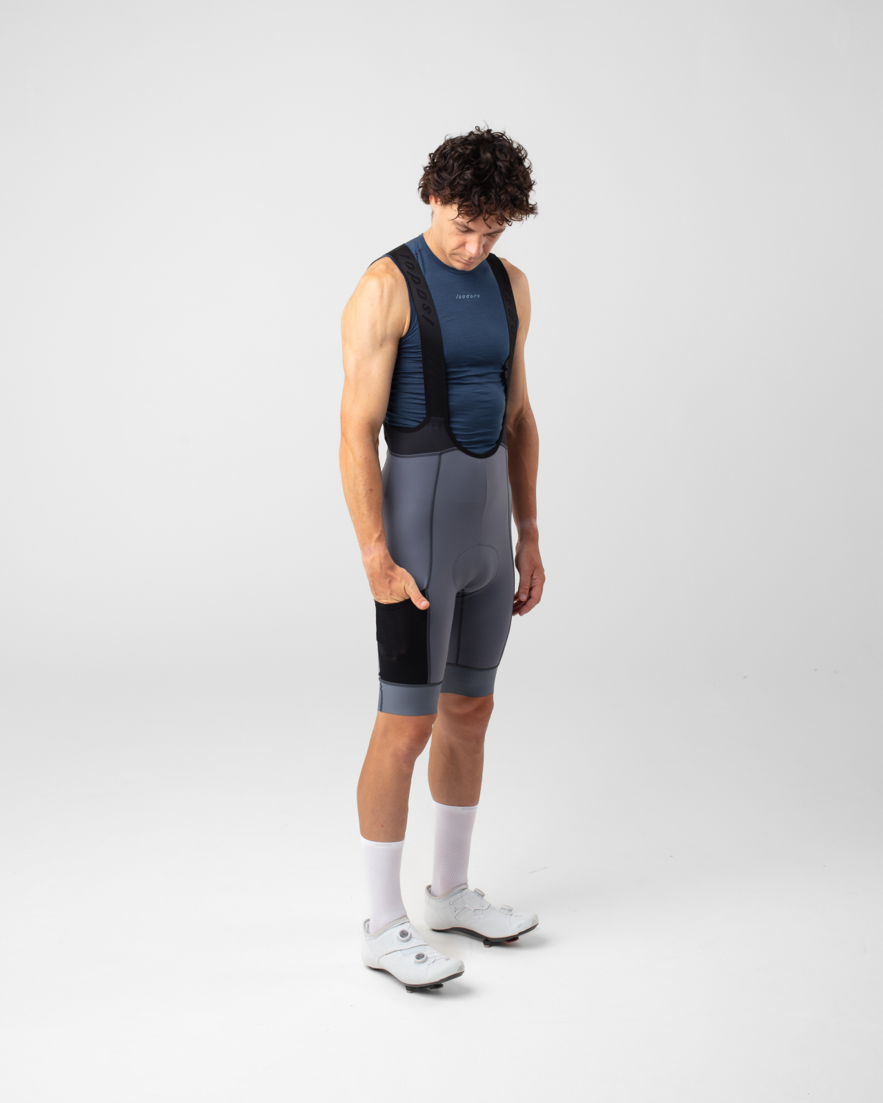 Signature Thermal Bib Shorts Iron Gate