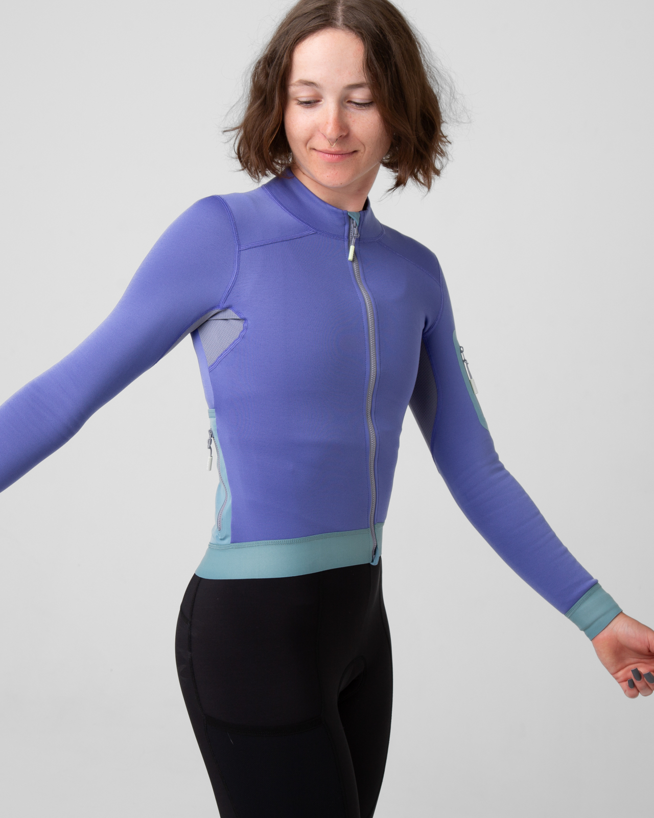 Women's Alternative Eco Fleece Long Sleeve Jersey Iris
