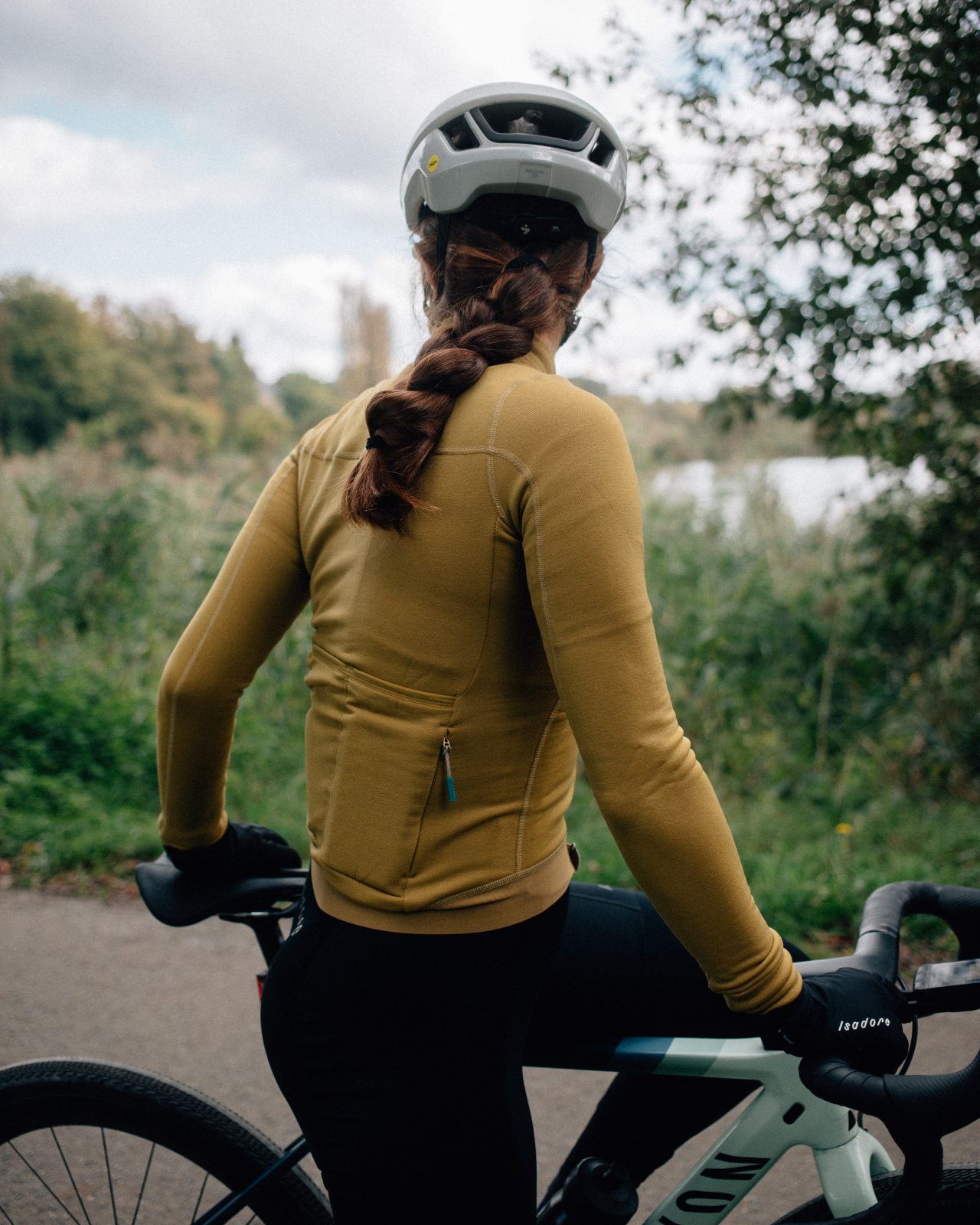 Women's Signature Deep Winter Long Sleeve Jersey Ecru Olive