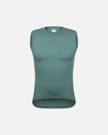 Merino Sleeveless Baselayer Smoke Pine