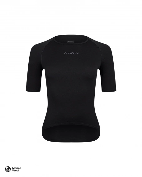 Women's Merino Short Sleeve Baselayer Black