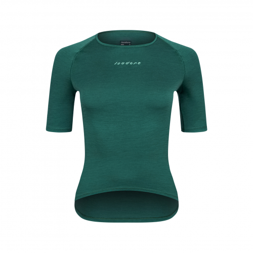 Women's Merino Short Sleeve Baselayer Smoke Pine