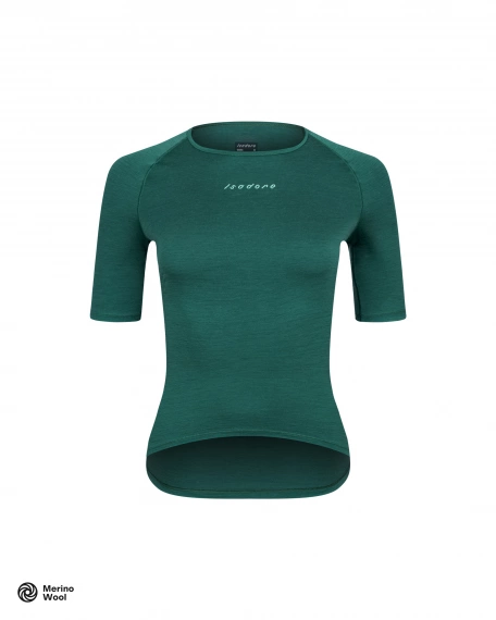 Women's Merino Short Sleeve Baselayer Smoke Pine