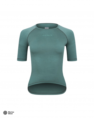 Women's Merino Short Sleeve Baselayer Smoke Pine