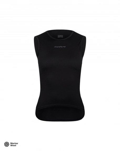 Women's Merino Sleeveless Baselayer Black