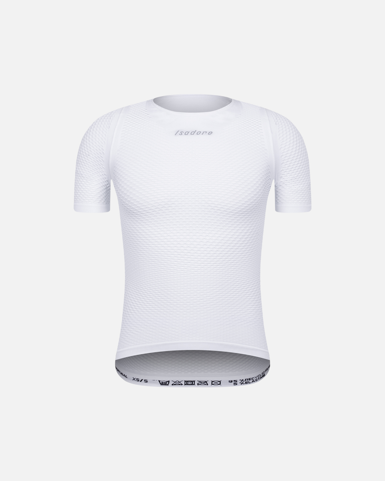 Seamless Short Sleeve Unisex Baselayer White