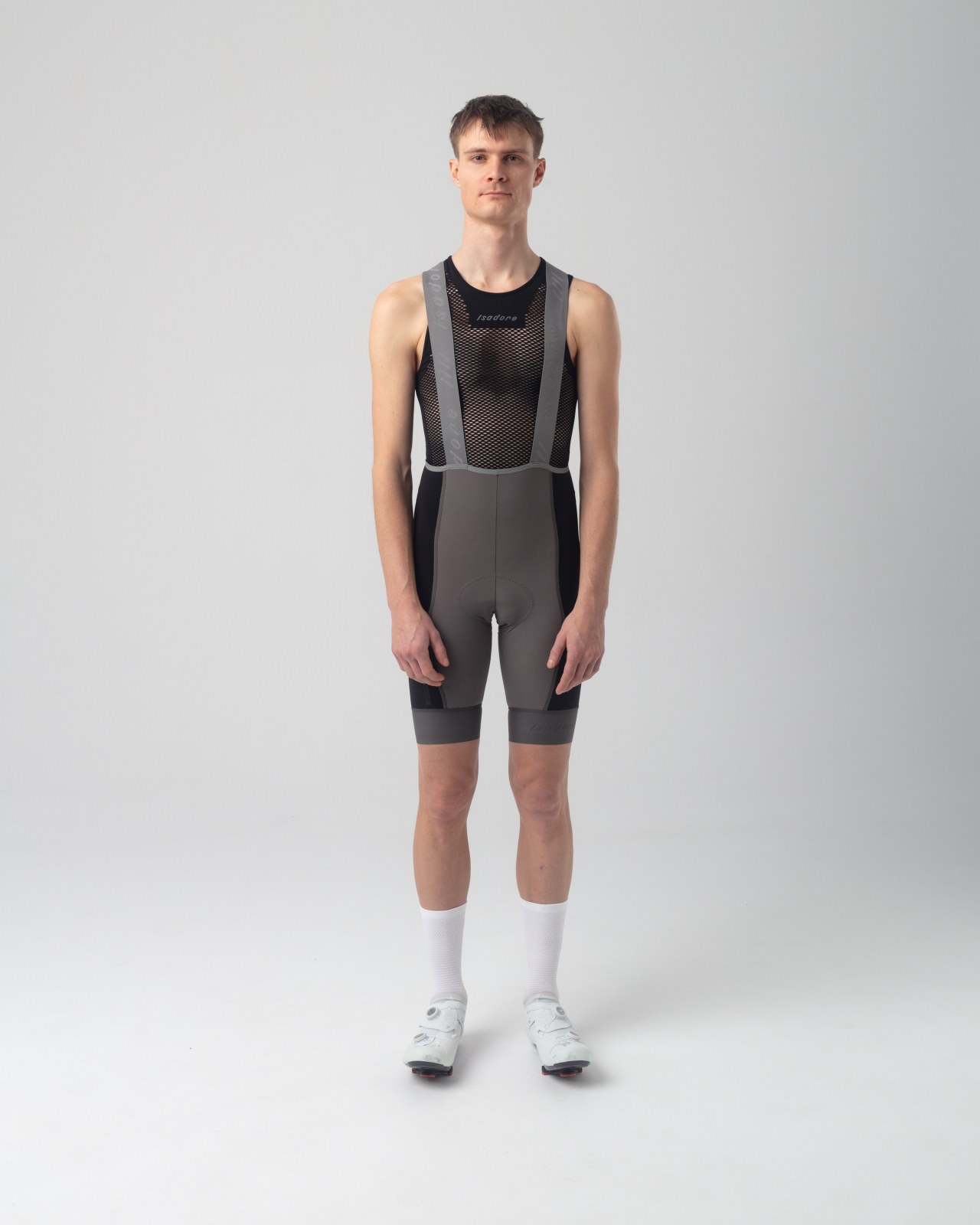 Distance Cargo Wool Bib Shorts Dark Gull Gray