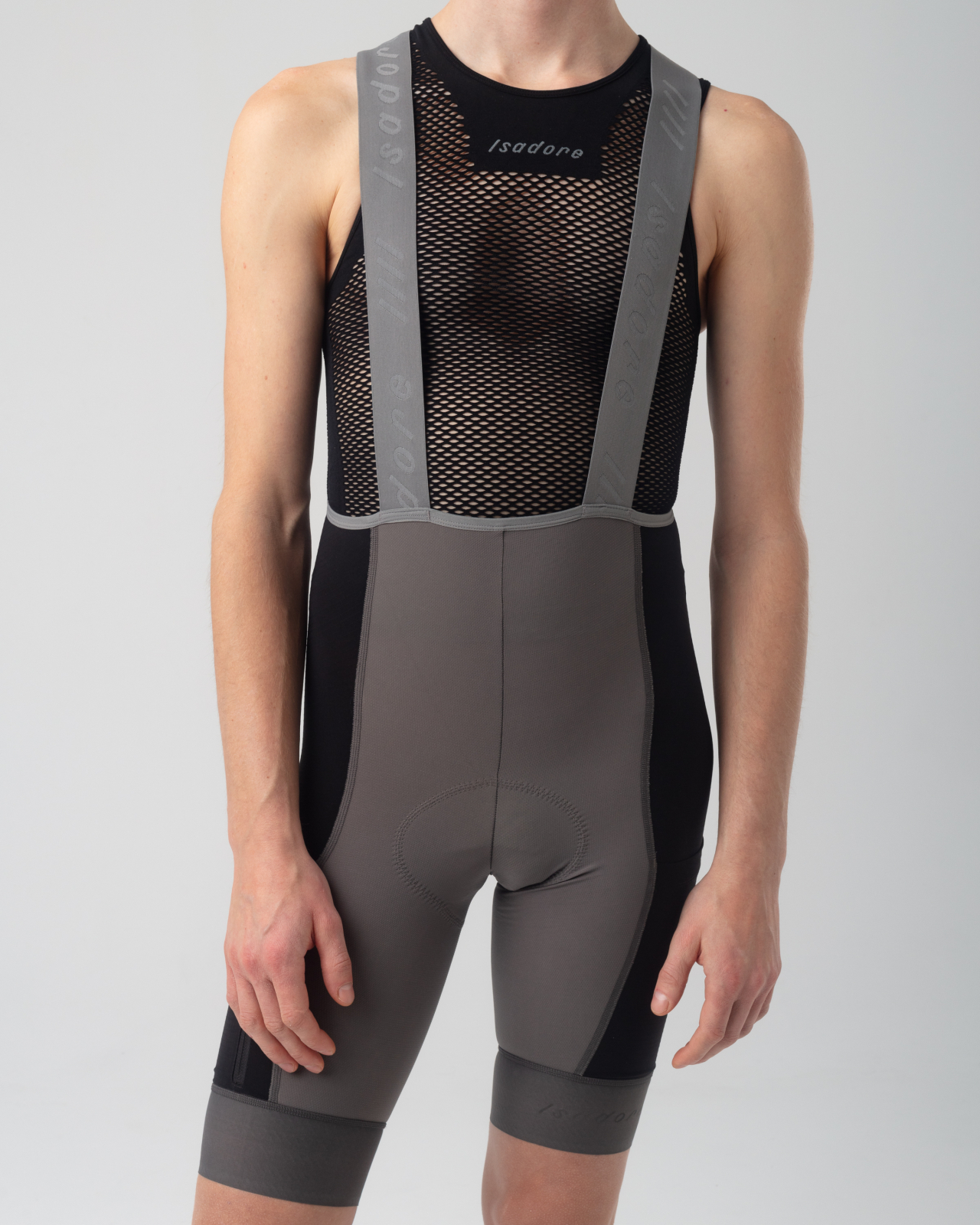 Distance Cargo Wool Bib Shorts Dark Gull Gray