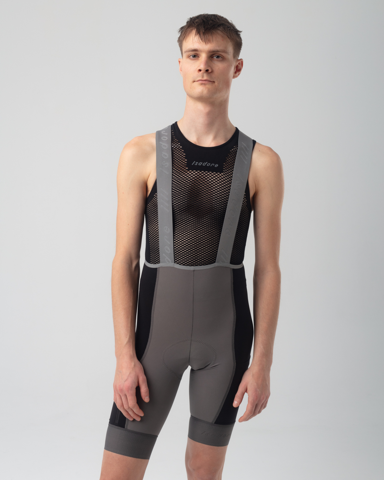 Distance Cargo Wool Bib Shorts Dark Gull Gray