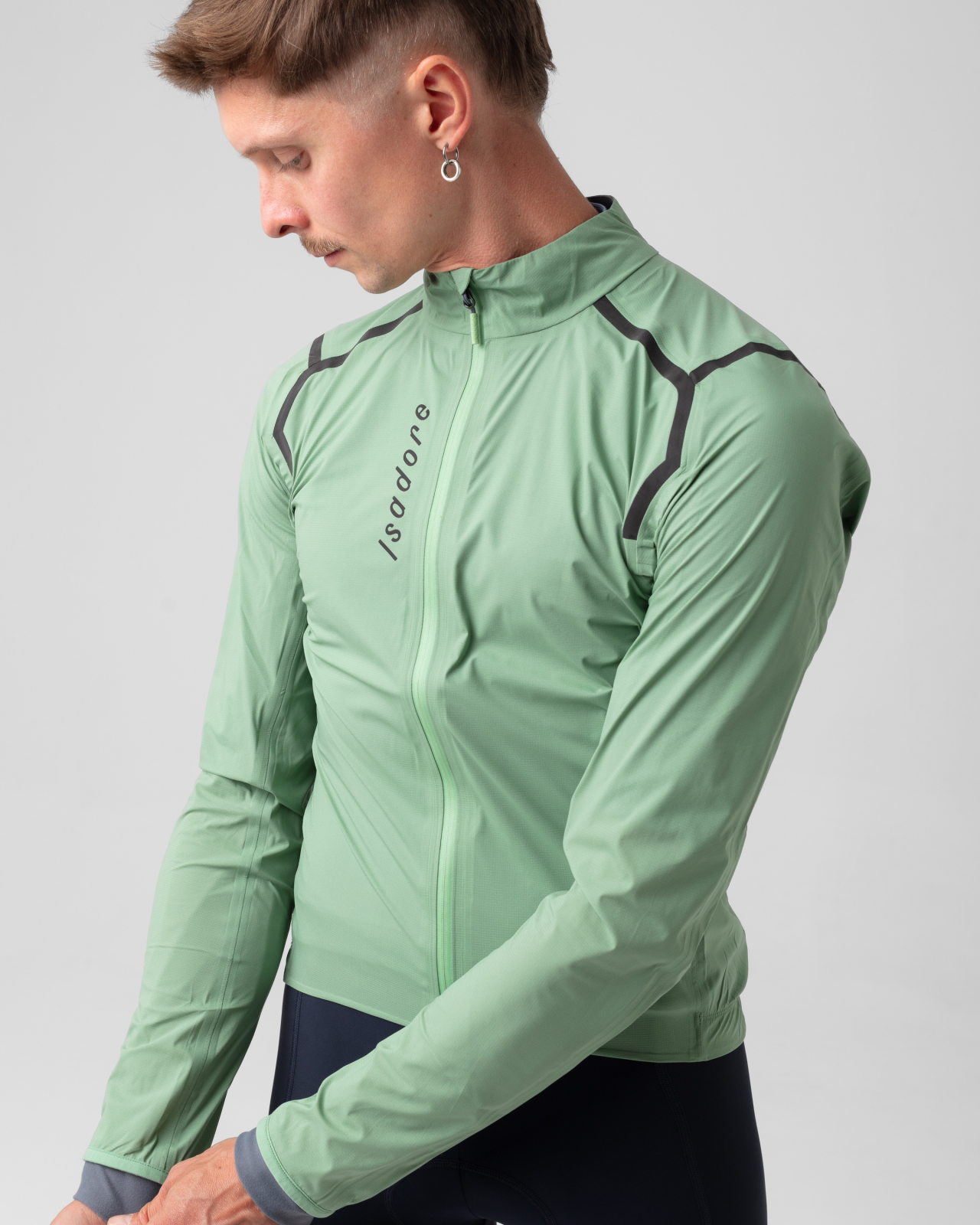 Signature Rain Jacket Basil