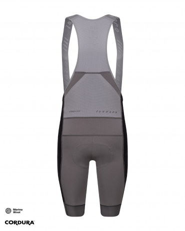 Distance Cargo Wool Bib Shorts Dark Gull Gray