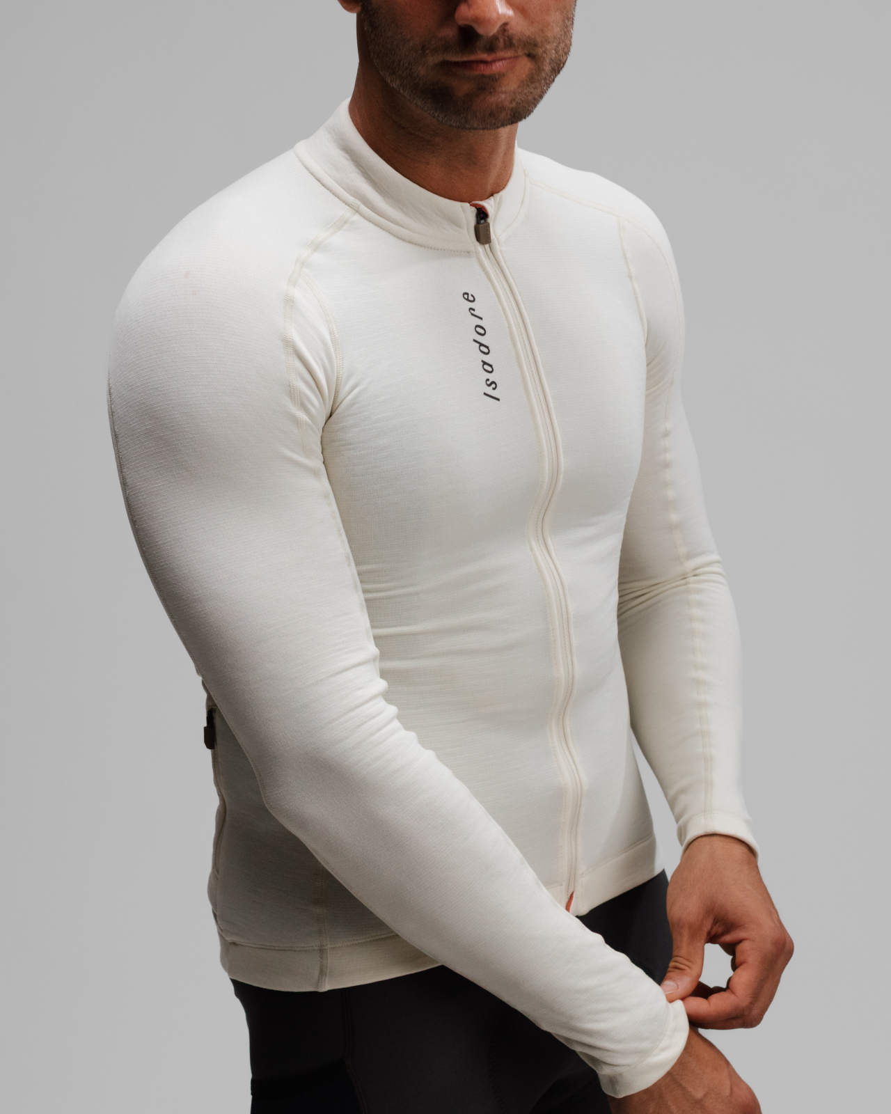 Signature Merino Tech Long Sleeve Jersey White Asparagus