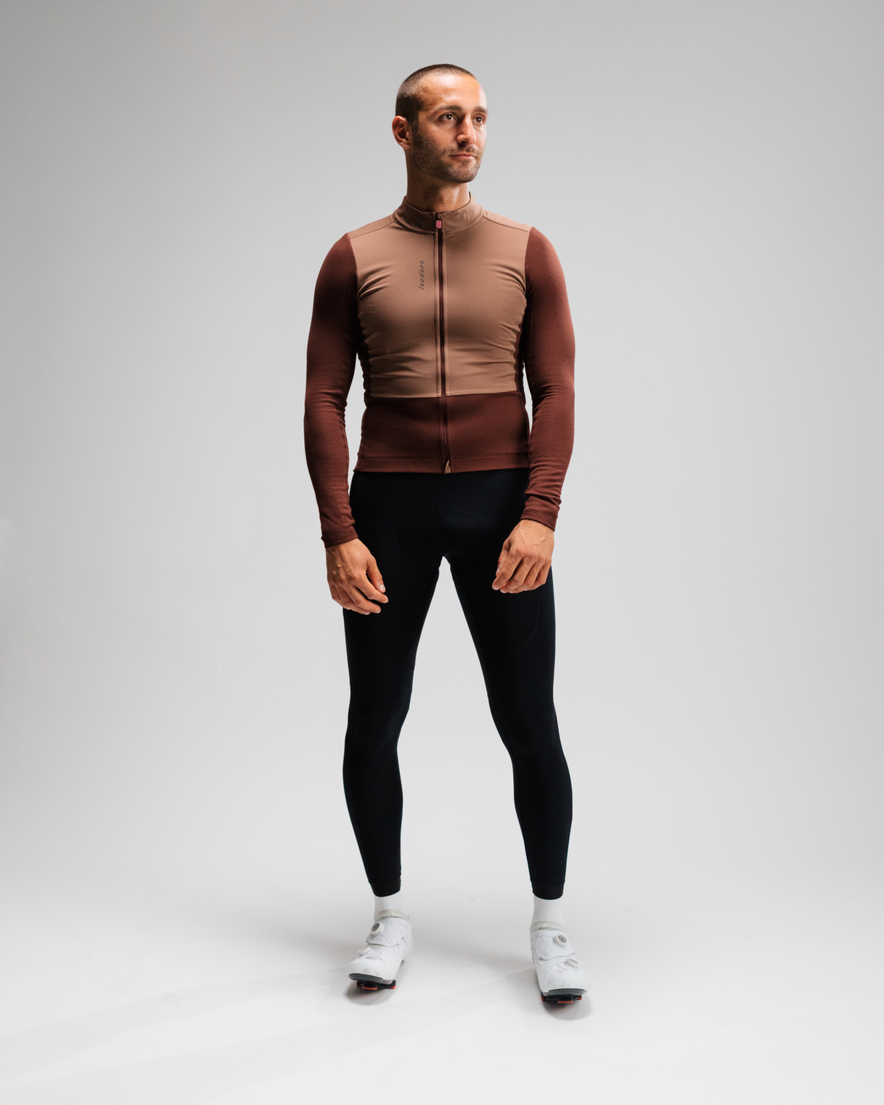 Signature Wind Block Long Sleeve Jersey Bitter Chocolate