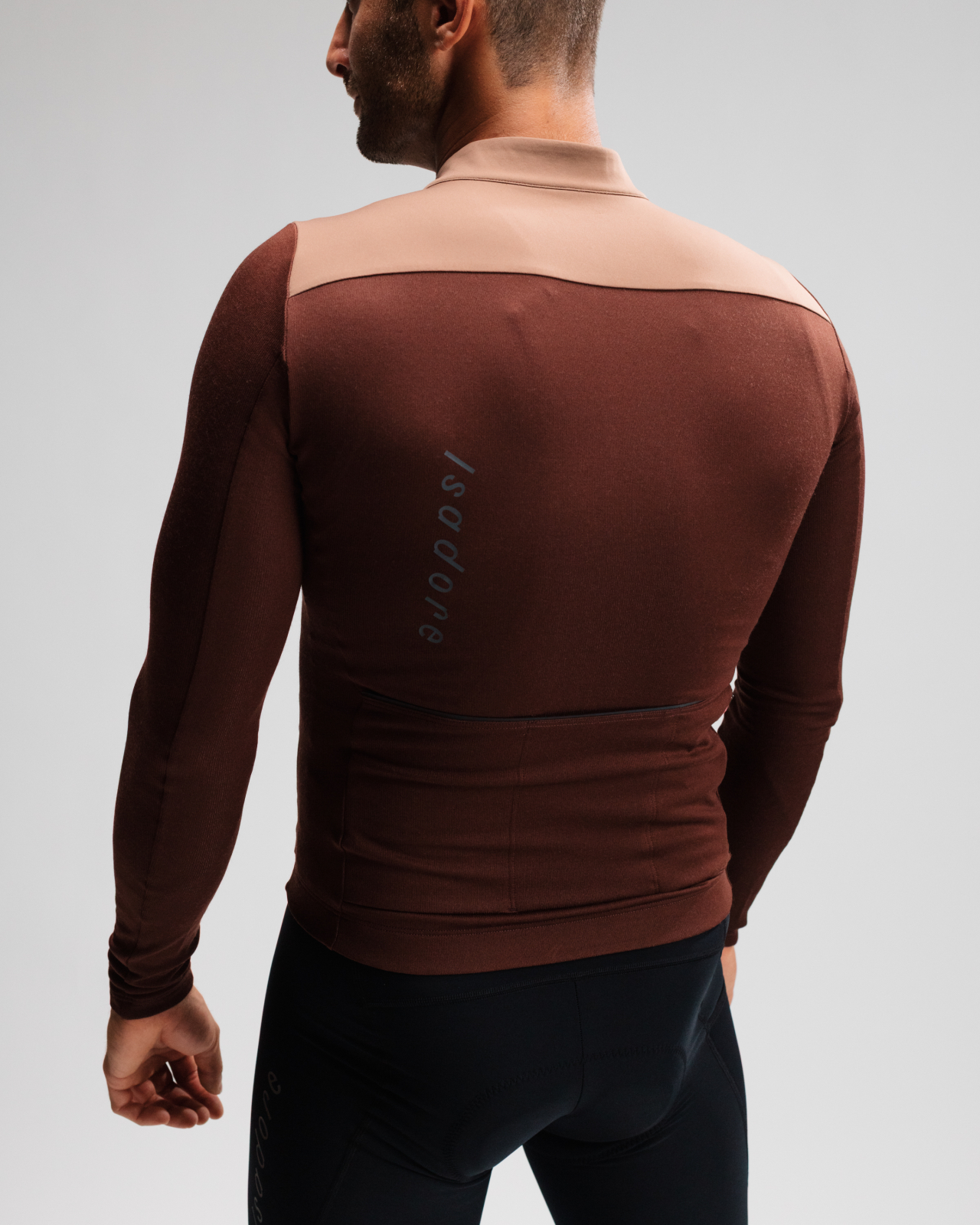 Signature Wind Block Long Sleeve Jersey Bitter Chocolate
