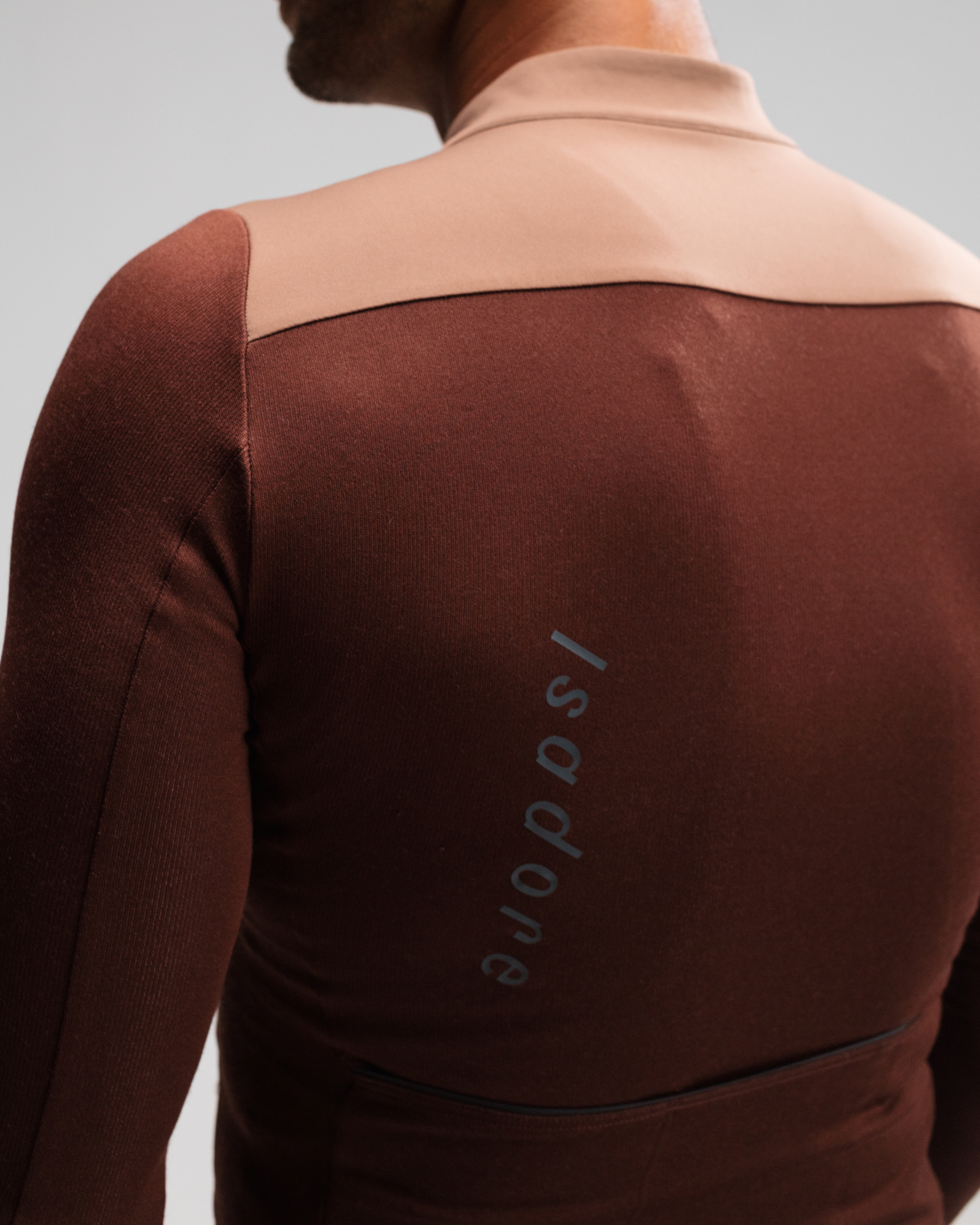 Signature Wind Block Long Sleeve Jersey Bitter Chocolate