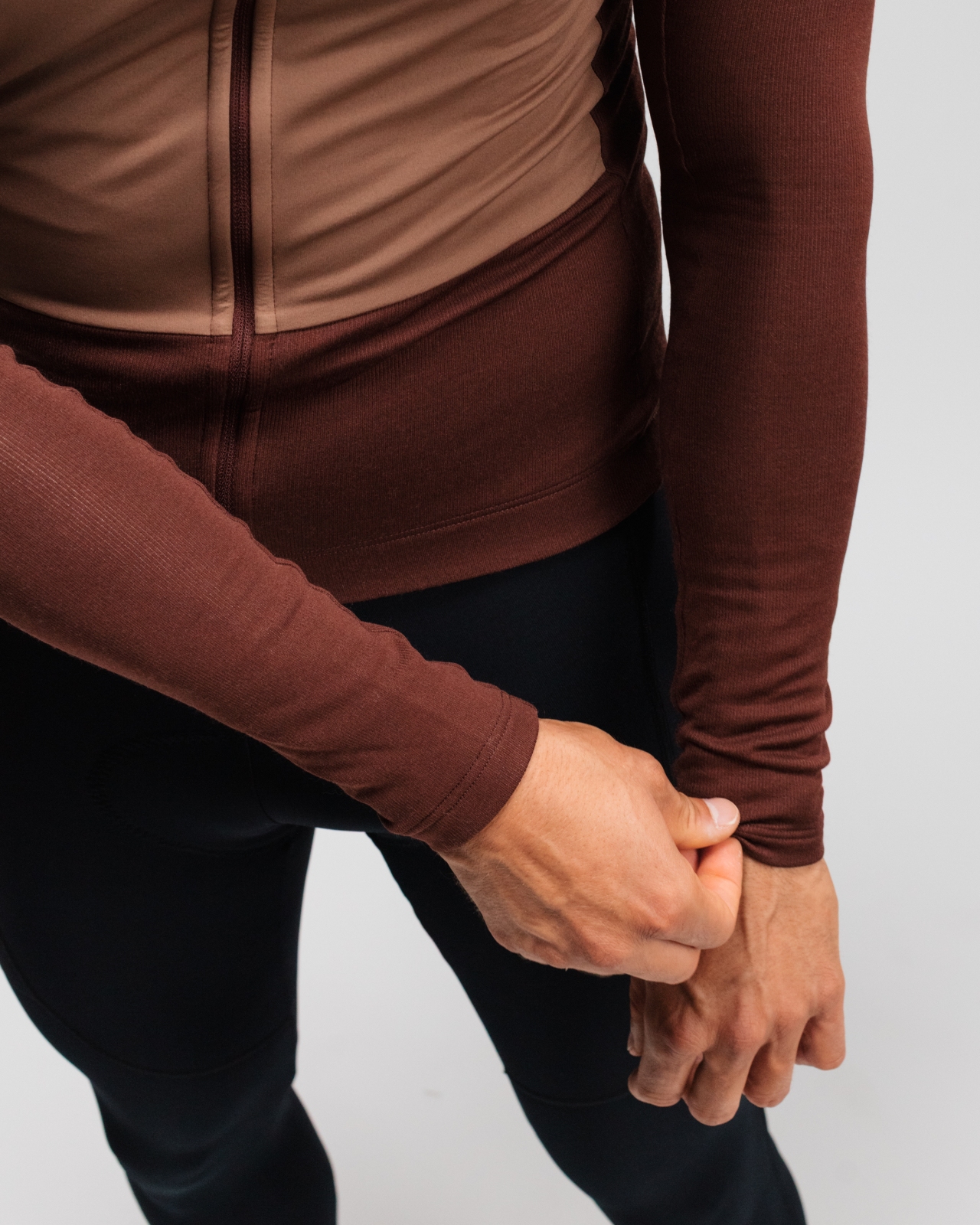 Signature Wind Block Long Sleeve Jersey Bitter Chocolate