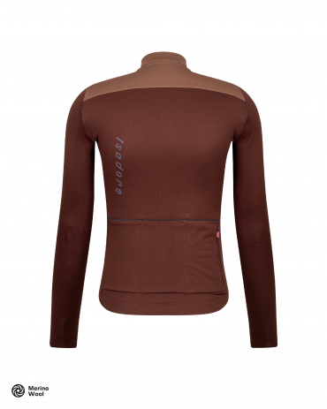 Signature Wind Block Long Sleeve Jersey Bitter Chocolate