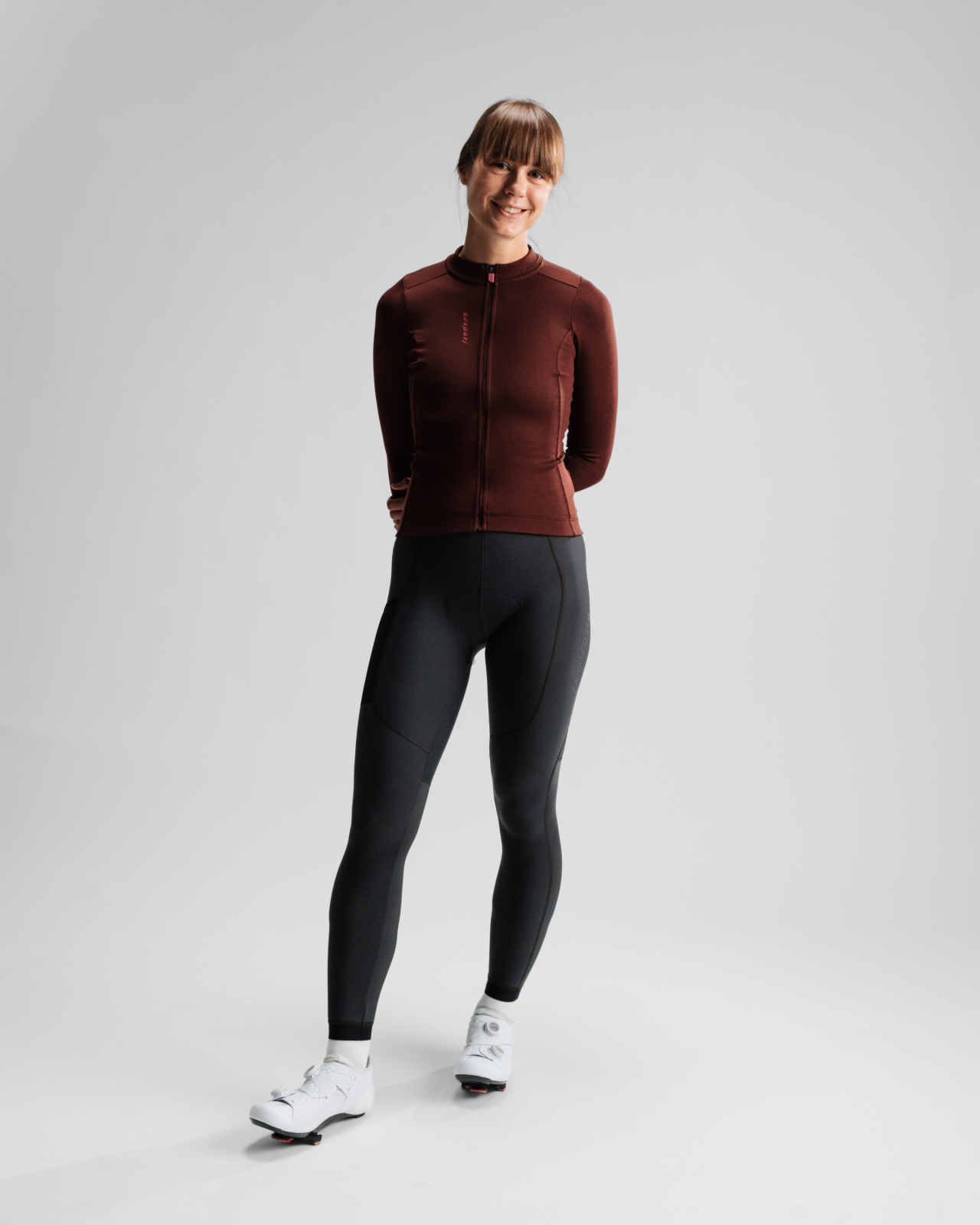 Women's Debut Merino Long Sleeve Jersey Bitter Chocolate