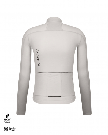 Signature Merino Tech Long Sleeve Jersey White Asparagus