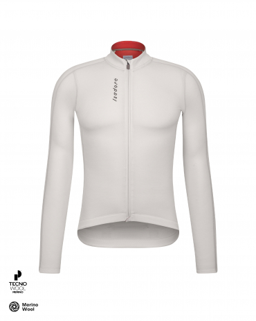 Signature Merino Tech Long Sleeve Jersey White Asparagus