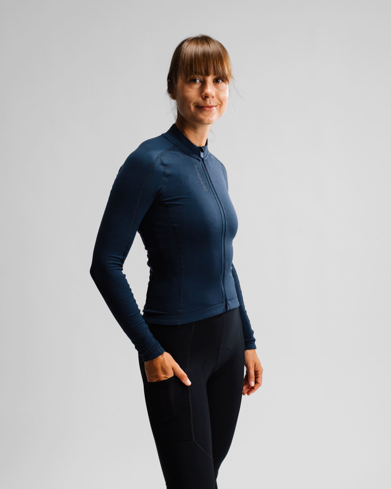 Women's Signature Merino Tech Long Sleeve Jersey Blueberry