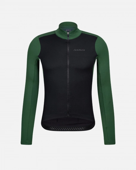 Patchwork Thermal Long Sleeve Jersey Anthracite