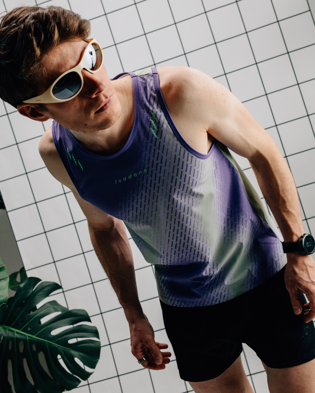Run Tank Top Purple