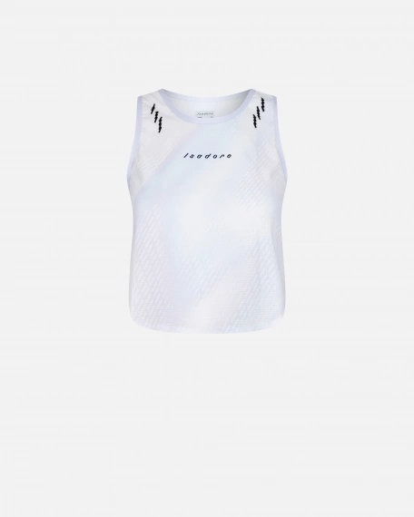 Women's Run Crop Top White