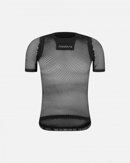 Seamless Short Sleeve Unisex Baselayer Black