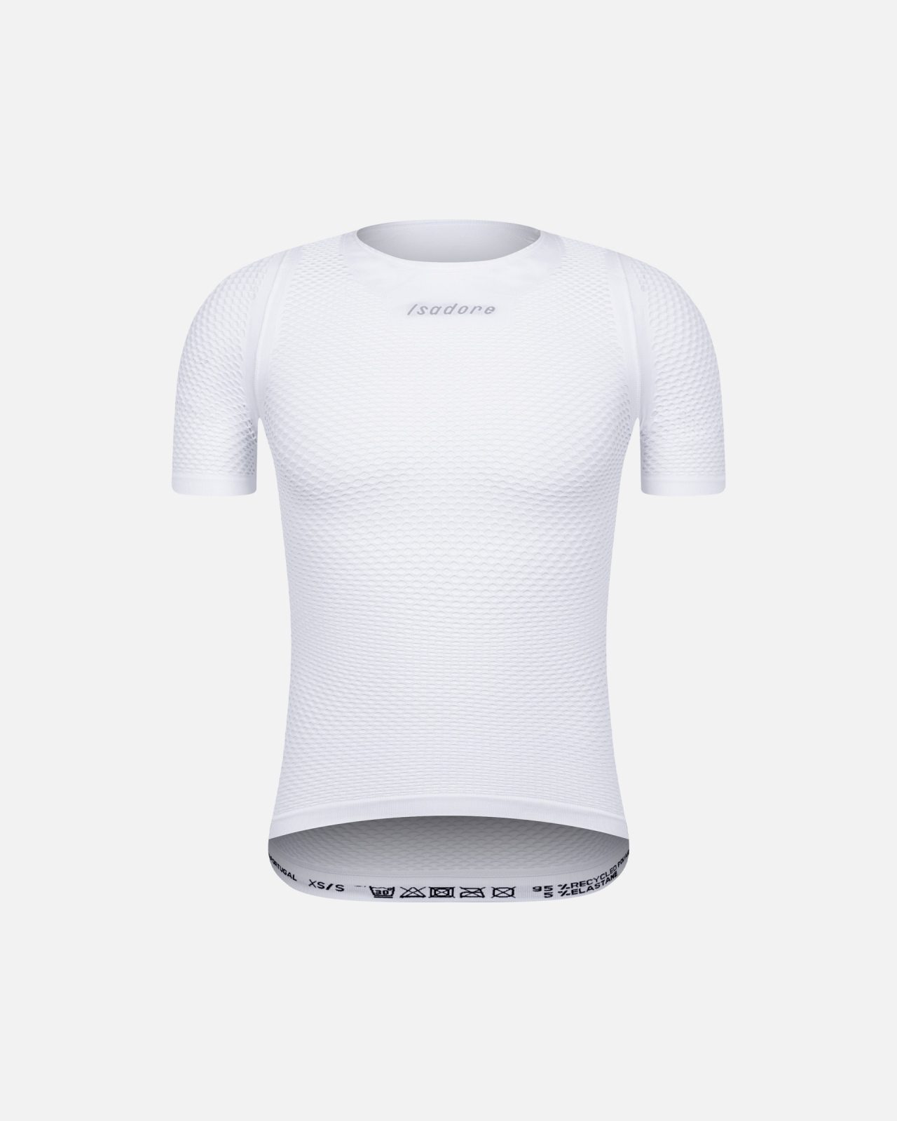 Seamless Short Sleeve Unisex Baselayer White