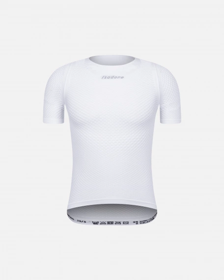Seamless Short Sleeve Unisex Baselayer White