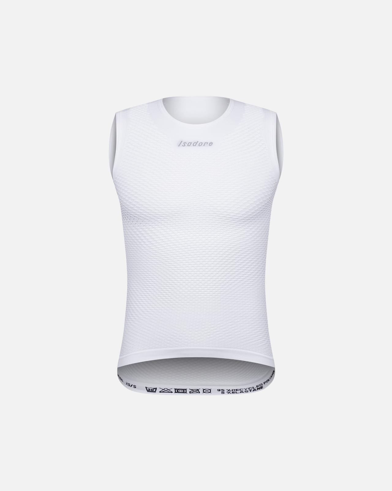 Seamless Sleeveless Unisex Baselayer White