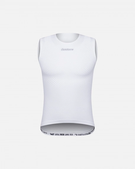 Seamless Sleeveless Unisex Baselayer White