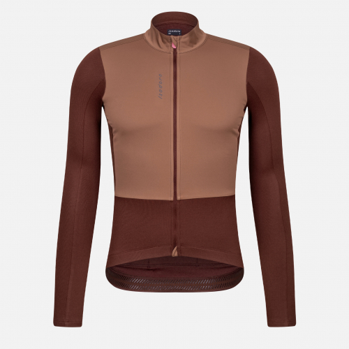 Signature Wind Block Long Sleeve Jersey Bitter Chocolate