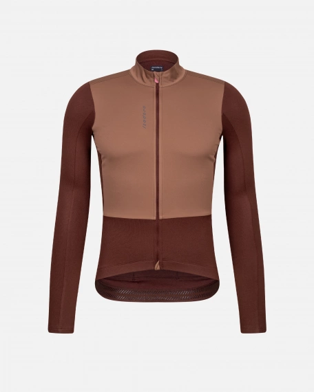 Signature Wind Block Long Sleeve Jersey Bitter Chocolate
