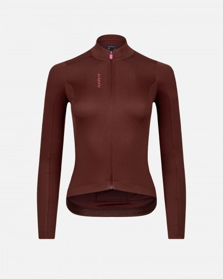 Women's Debut Merino Long Sleeve Jersey Bitter Chocolate