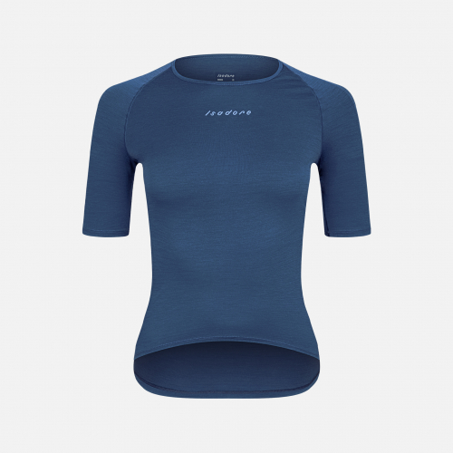 Women's Merino Short Sleeve Baselayer Majolica Blue