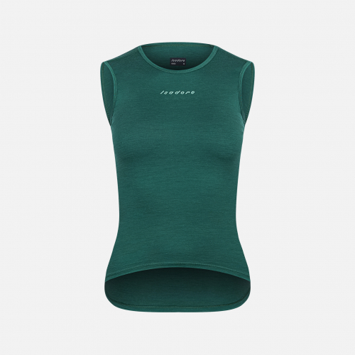 Women's Merino Sleeveless Baselayer Smoke Pine