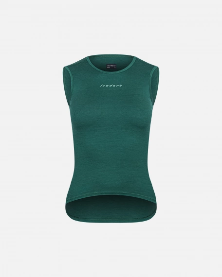 Women's Merino Sleeveless Baselayer Smoke Pine