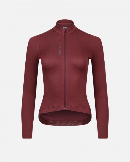 Women's Signature Thermal Long Sleeve Jersey Red Mahogany