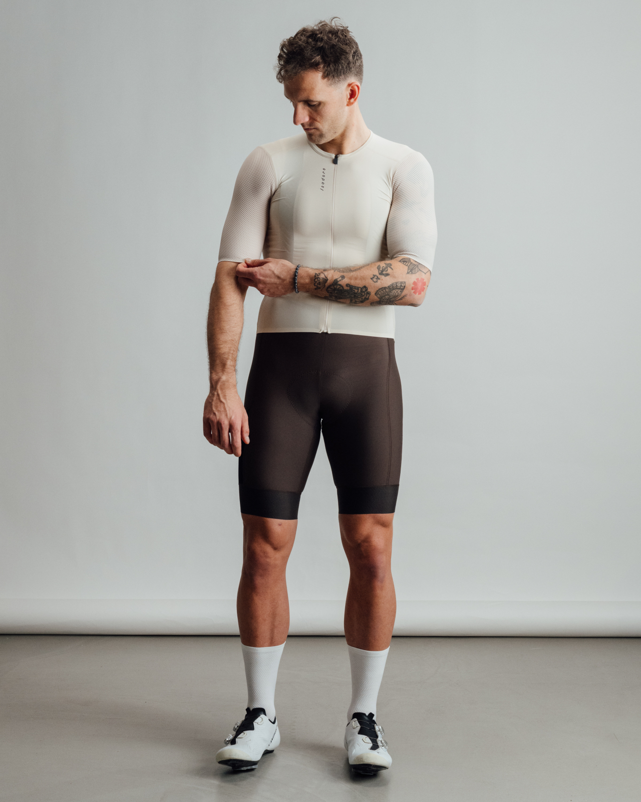 Signature Jersey Peanut White