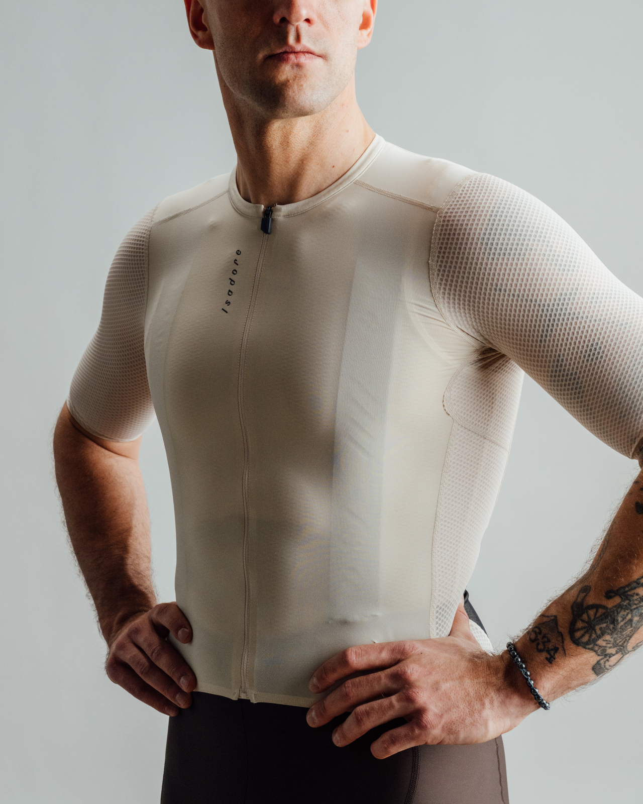 Signature Jersey Peanut White