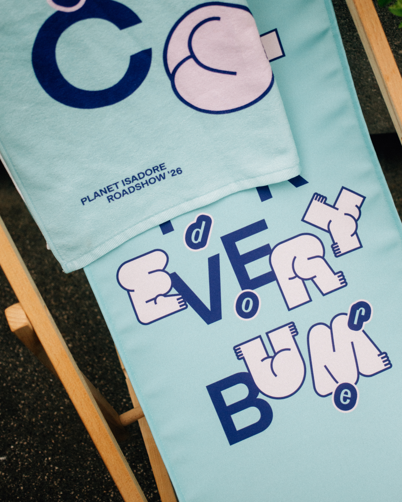 Bums on Tour Towel Turquoise