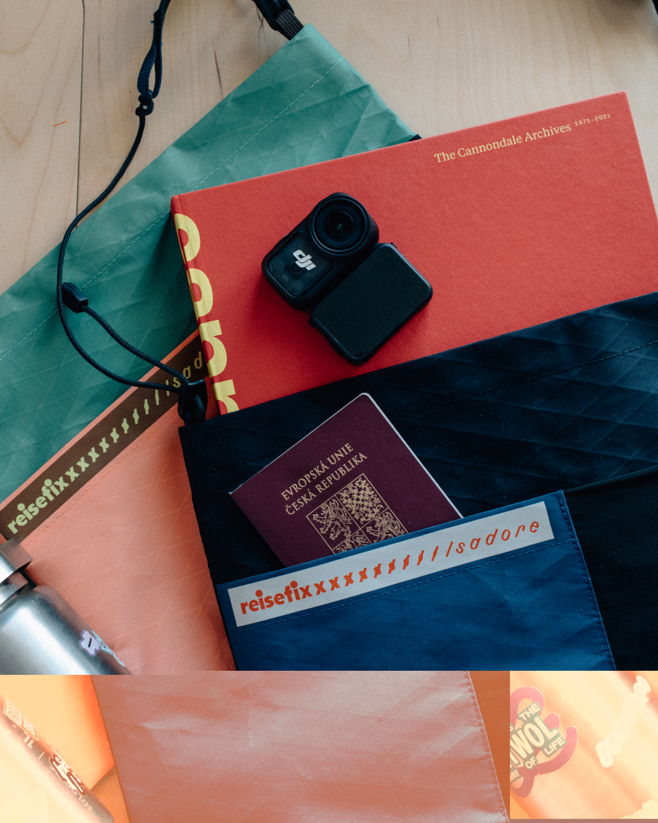 Isadore × reisefix Tech Musette Anthracite