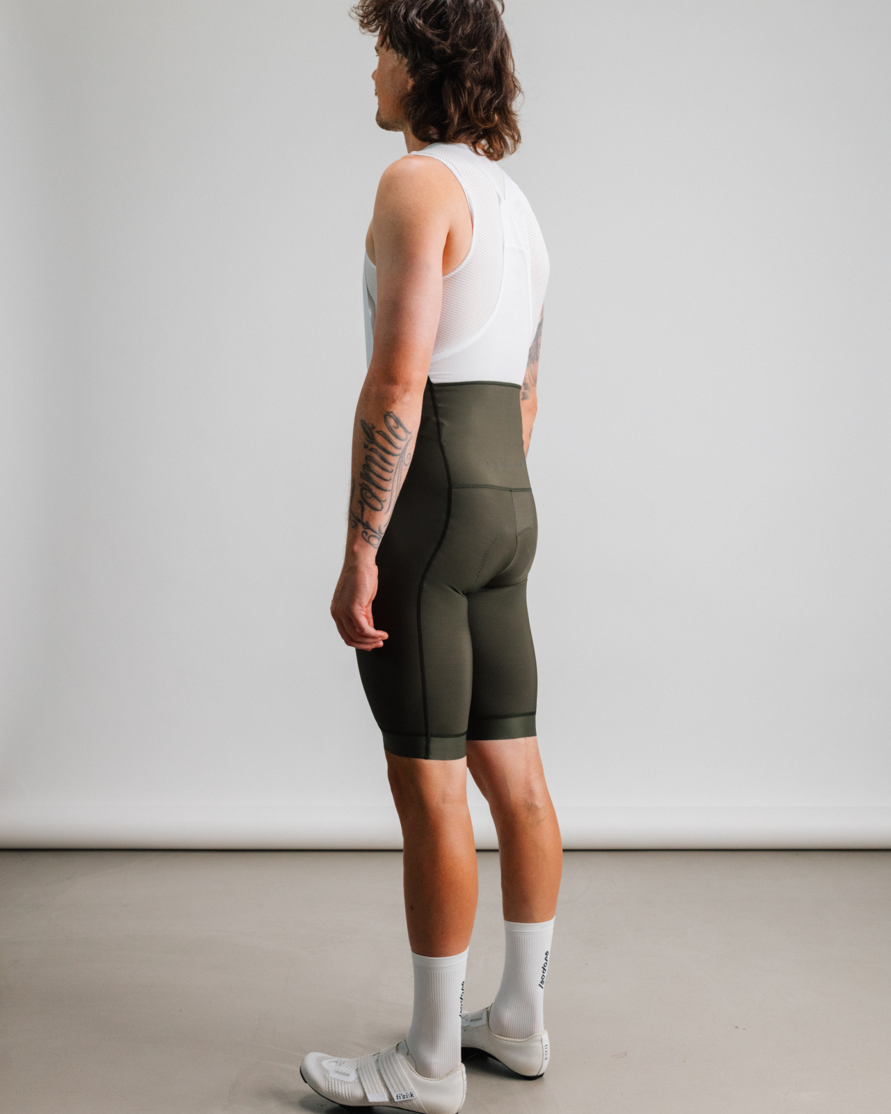Debut Thermal Bib Shorts Olive Green