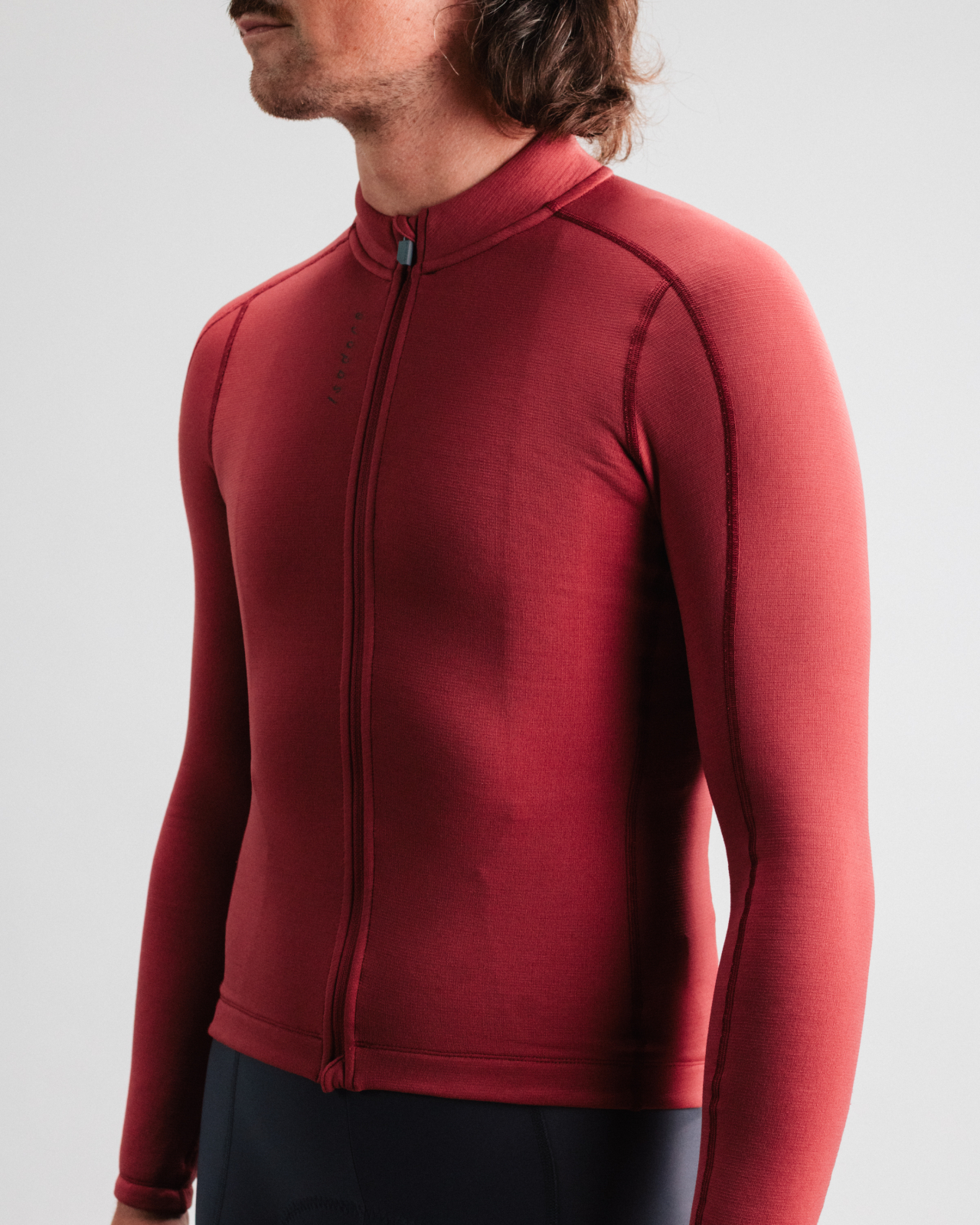 Signature Merino Tech Long Sleeve Jersey Burnt Russet