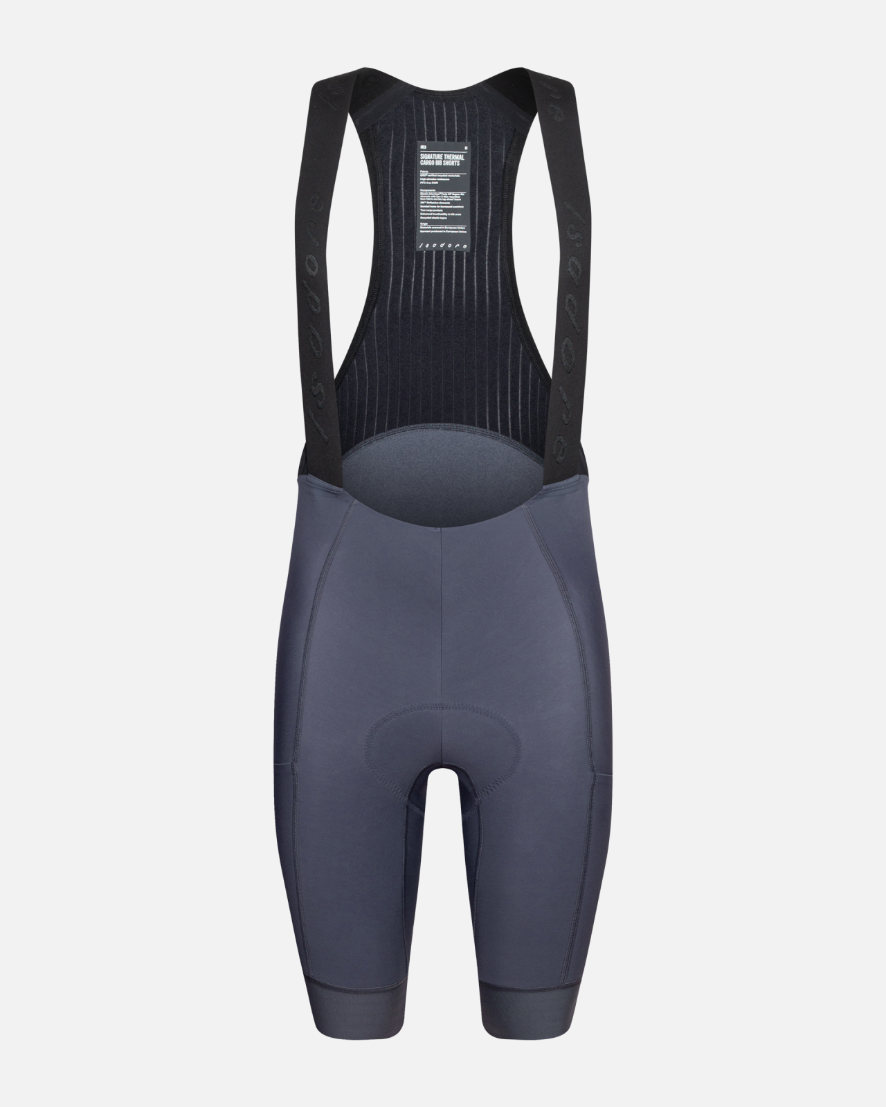 Signature Thermal Cargo Bib Shorts Obsidian