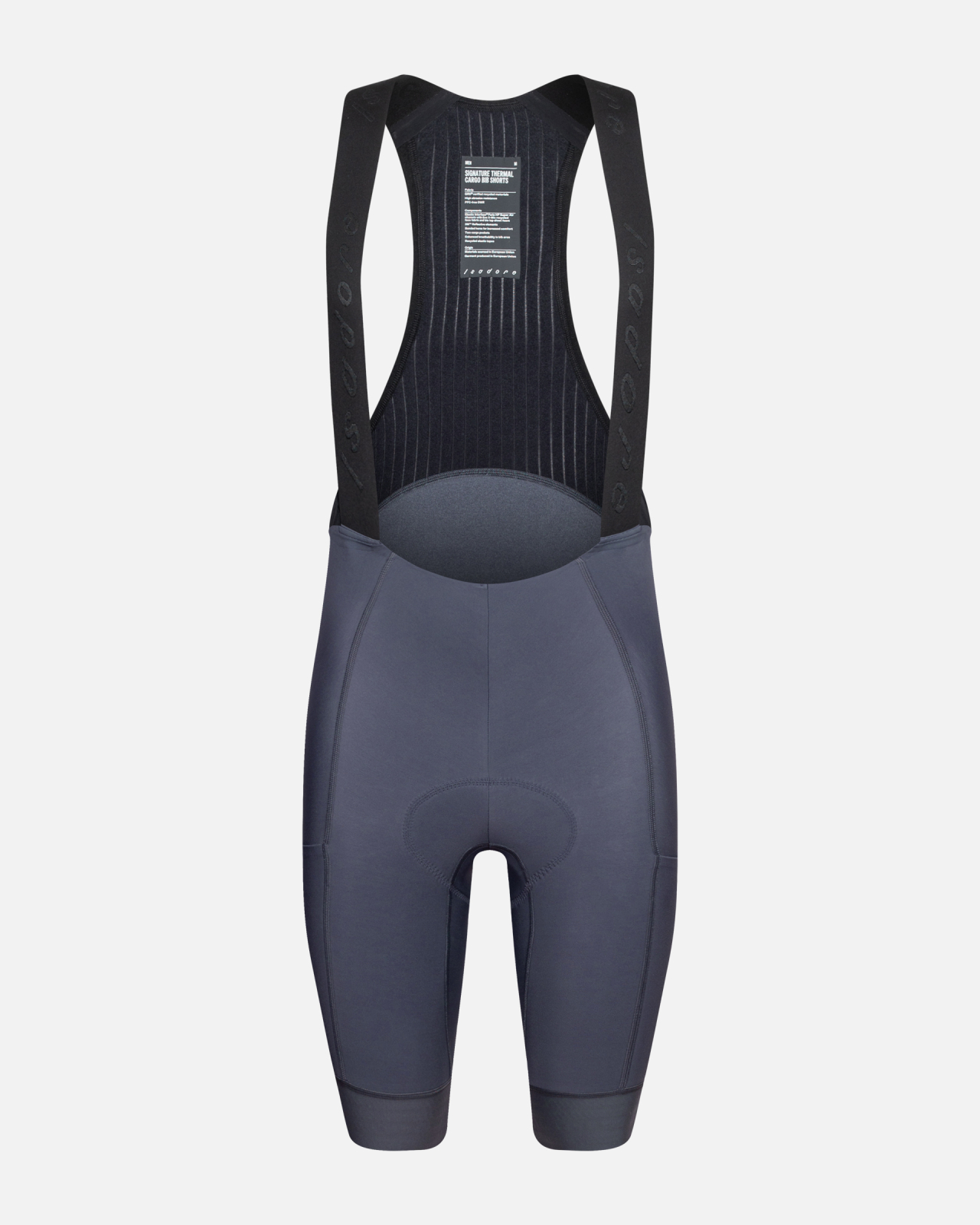 Signature Thermal Cargo Bib Shorts Obsidian