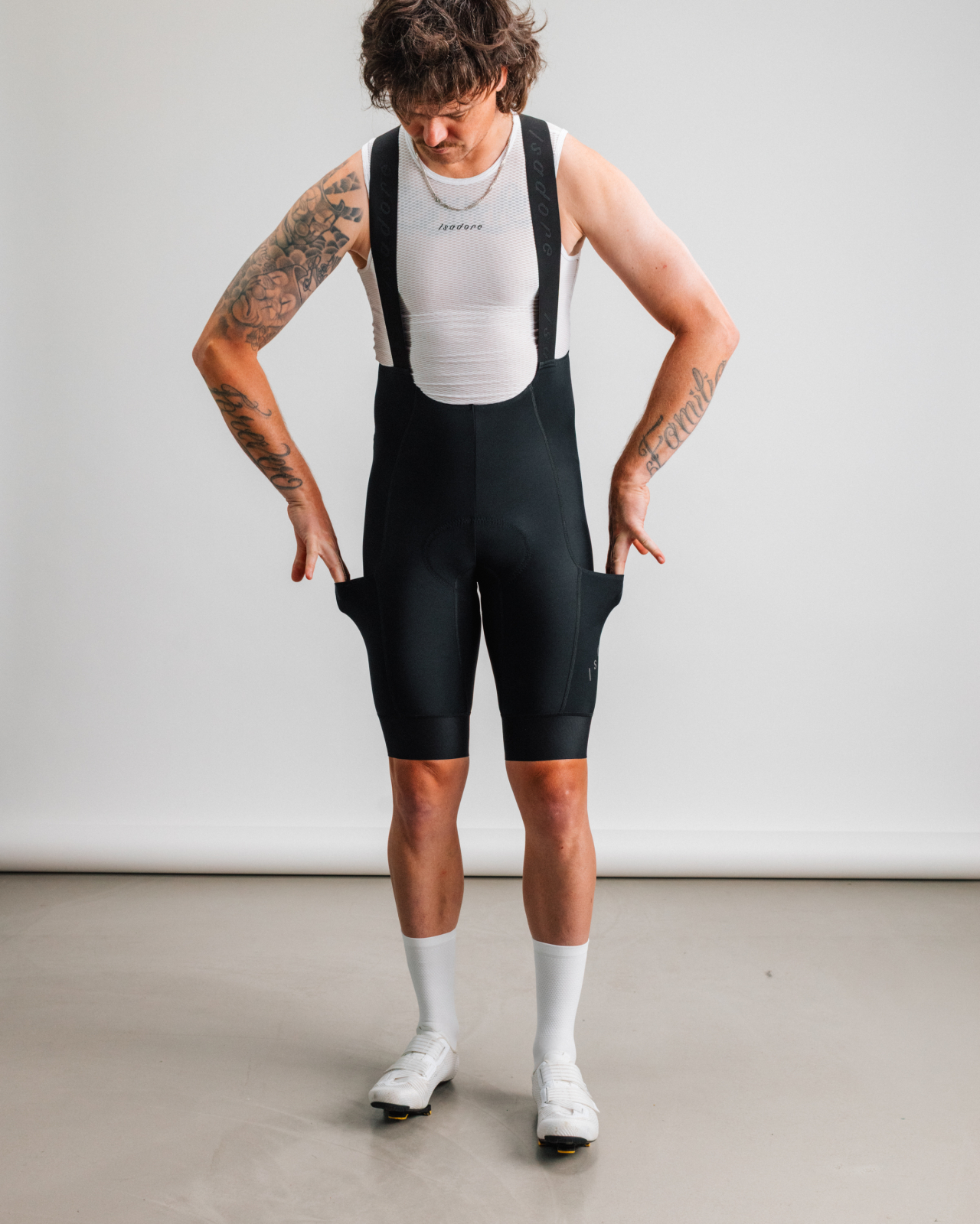 Signature Thermal Cargo Bib Shorts Black
