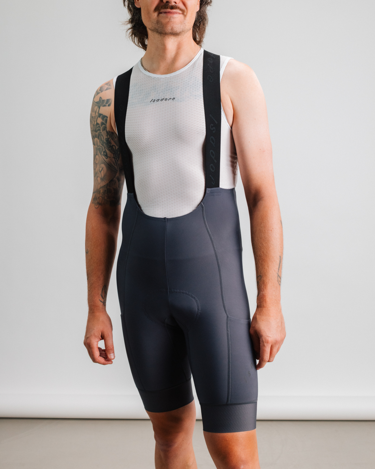 Signature Thermal Cargo Bib Shorts Obsidian